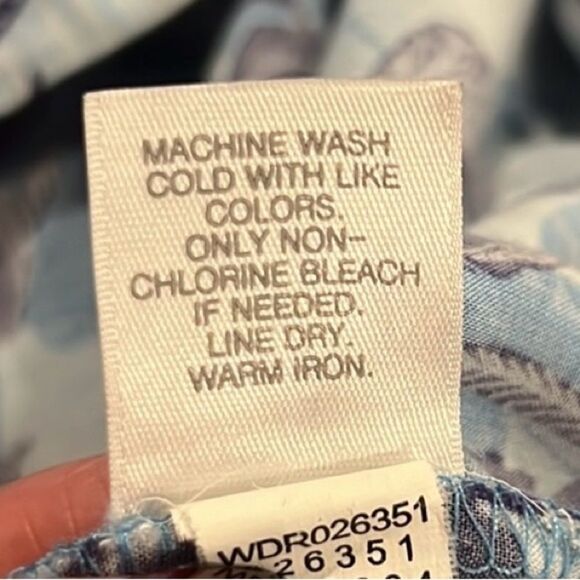 J.Jill blue floral tank midi dress with pin tuck detailing on chest size XL - Picture 8 of 8